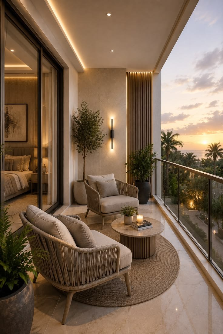 Luxury Velvet Armchair Balcony Lounge