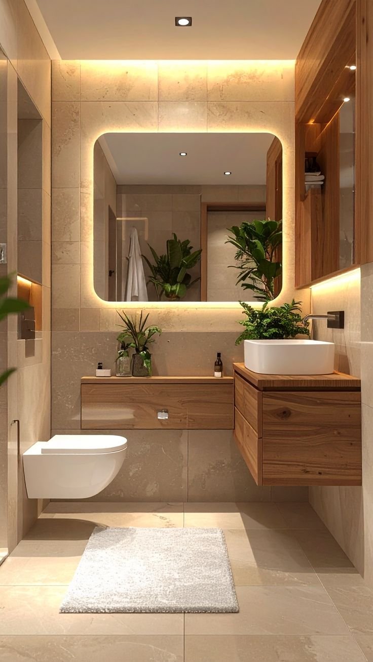 Organic Warm Wood Accent Suite