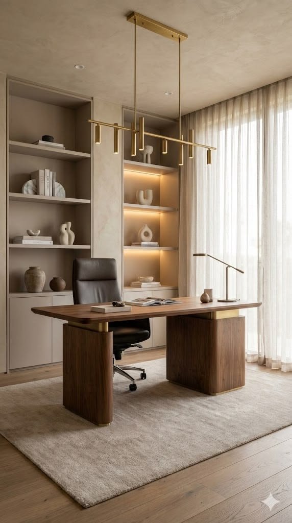 Moody Smoked Oak Executive Office