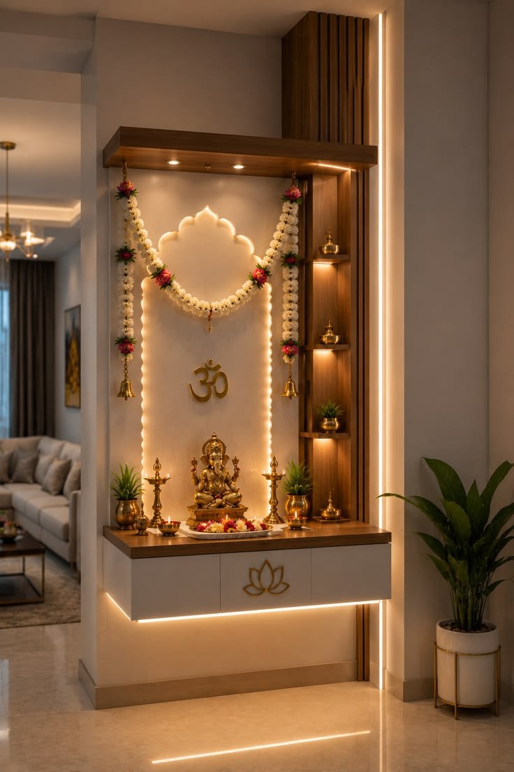 Ultra Modern Floating Mandir